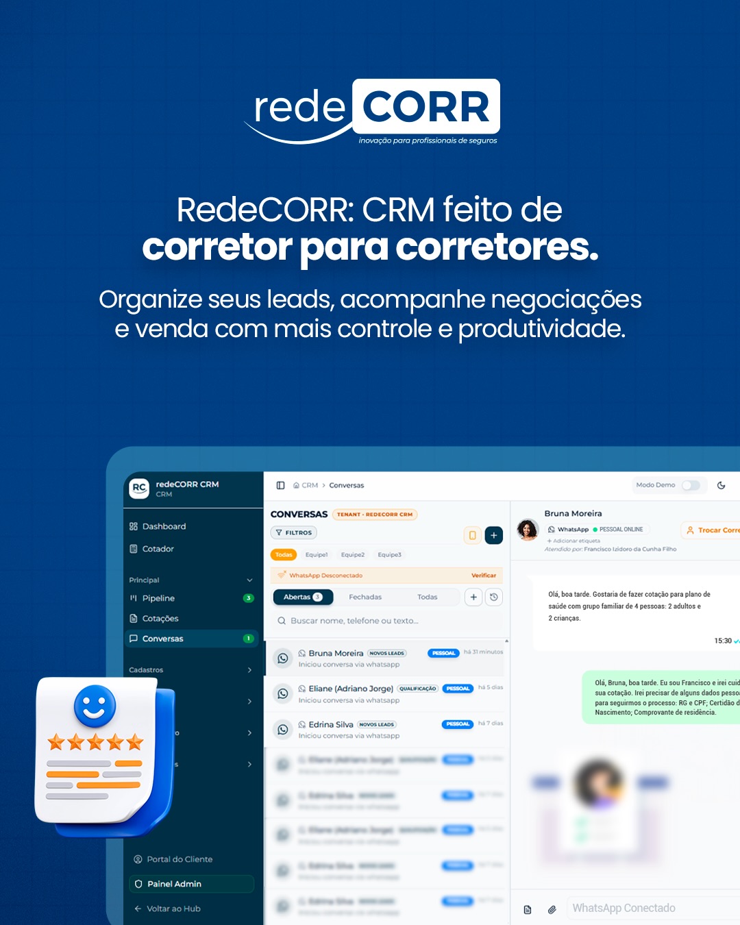 CRM feito por corretores